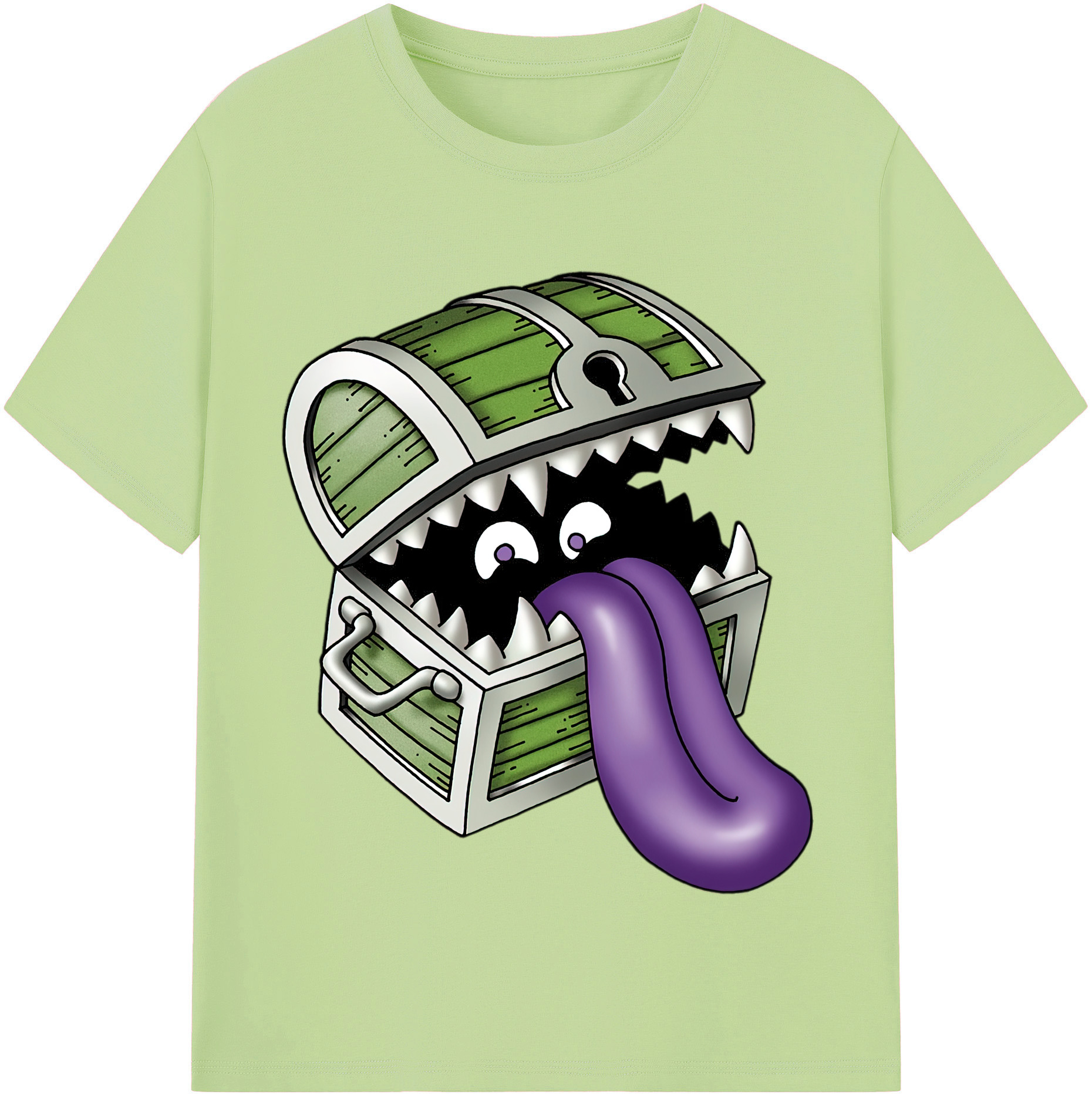 （画像用） ドラゴンクエスト Doragon Kuesuto Dragon Quest 綿100％半袖Tシャツ（フロントプリント）